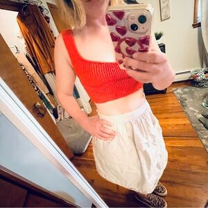 Urban Outfitters Red Crop Top